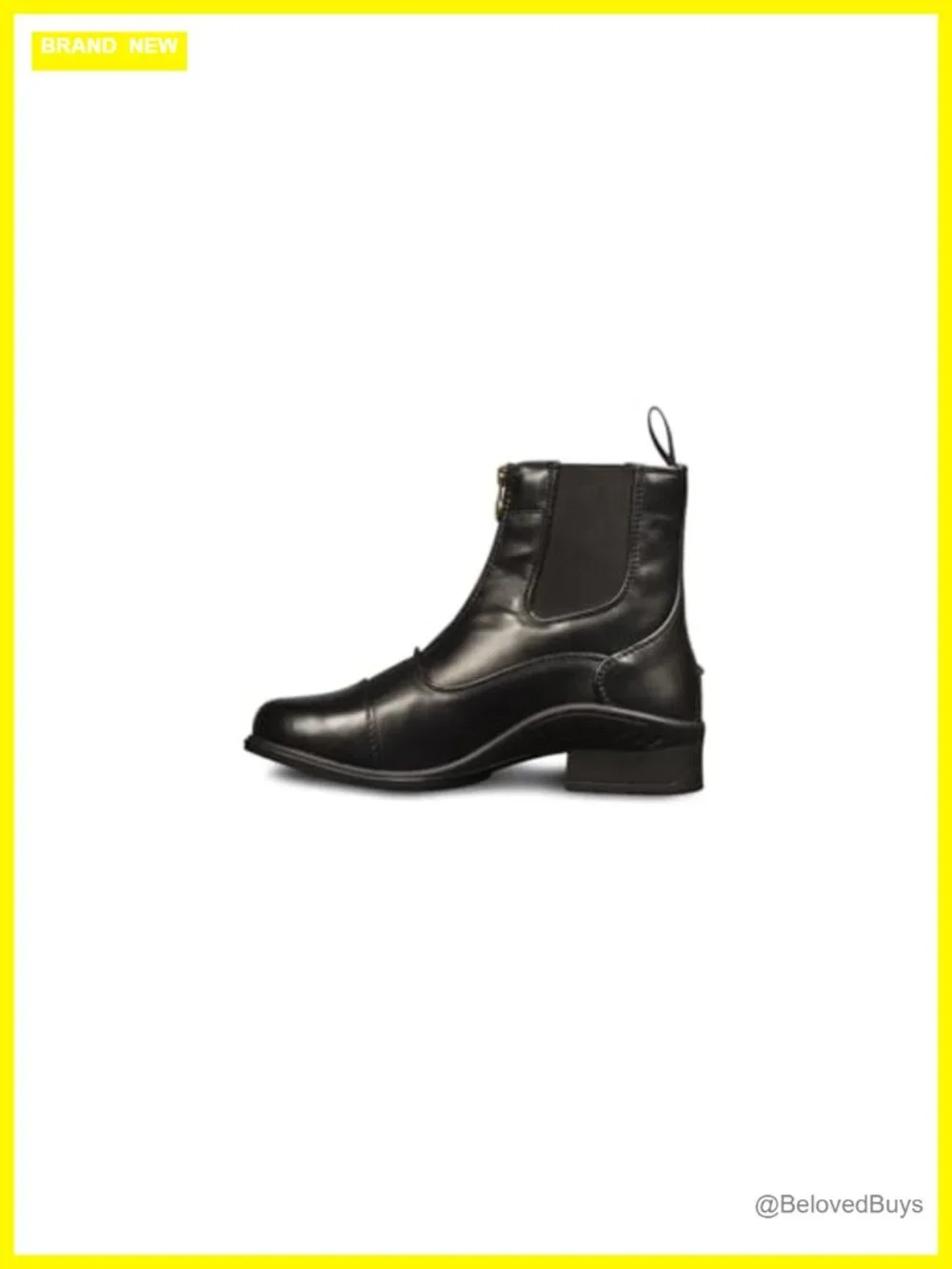 Equestrian Ankle Paddock Boots with Zipper - Vega Synthetic Leather